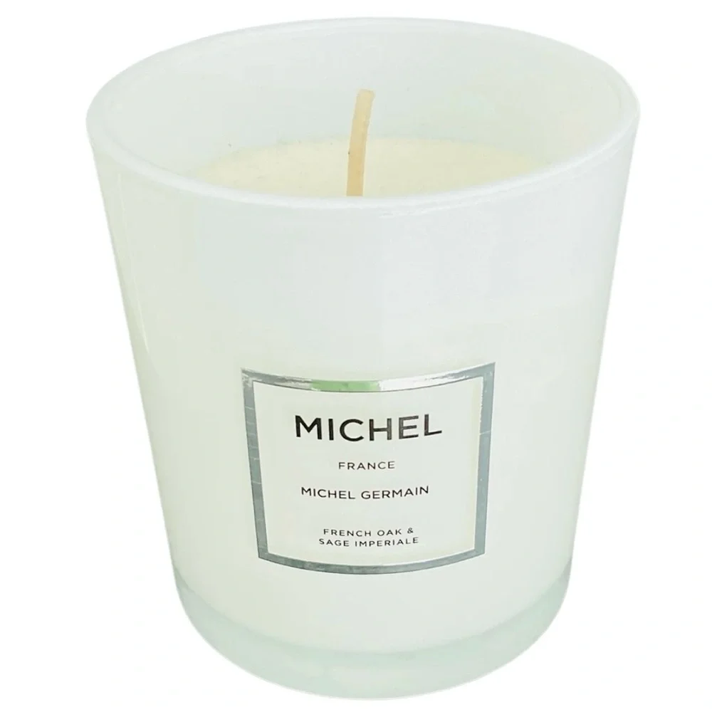 Michel Germain Soy Candle 5oz French Oak & Sage New Glass Jar Gift Home Decor